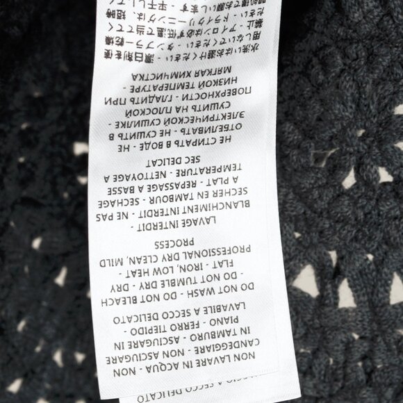 Stella McCartney Grey Oversized Crochet Trim Knit Sweater - Picture 12 of 12